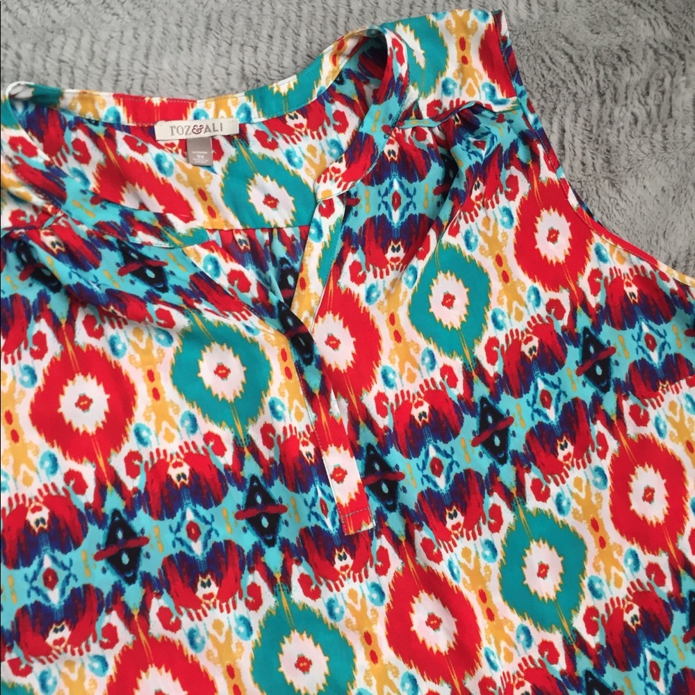 Multi color Print Top